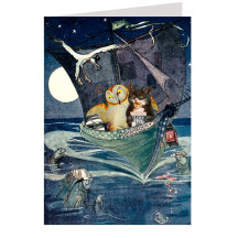 Owl and the Pussycat Birthday Card ~ England